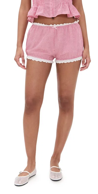 Nia Justine Bloomer Shorts Red