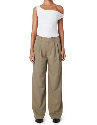 Nia Kara Trouser In Olive Grey In Multi