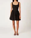 Nia Tessa Bubble Minidress In Black