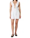 Nia Khloe Linen-blend Dress In White