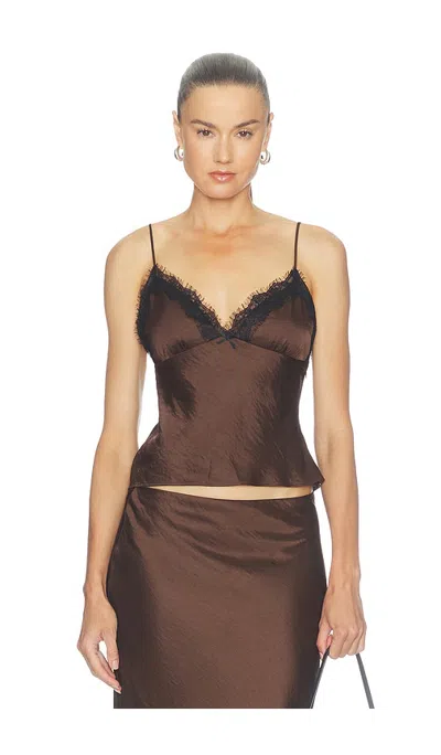 Nia Kingsley Top In Brown