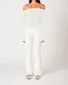 Nia Knit Sweater Pant In White In White