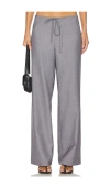 Nia Loose Fit Tailored Pants In Charcoal
