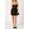 Nia Lainey Cotton Mini Sundress In Black