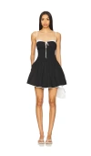 Nia Lainey Cotton Mini Sundress In Black