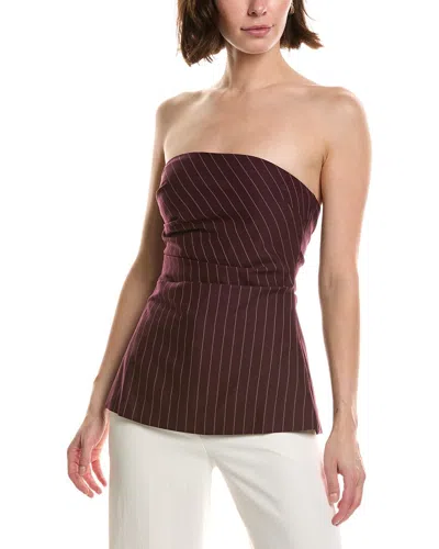 Nia Lankershim Top In Burgundy