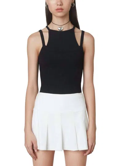 Nia Layered Tank In Black