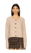 Nia Lisa Cardigan In 燕麦色
