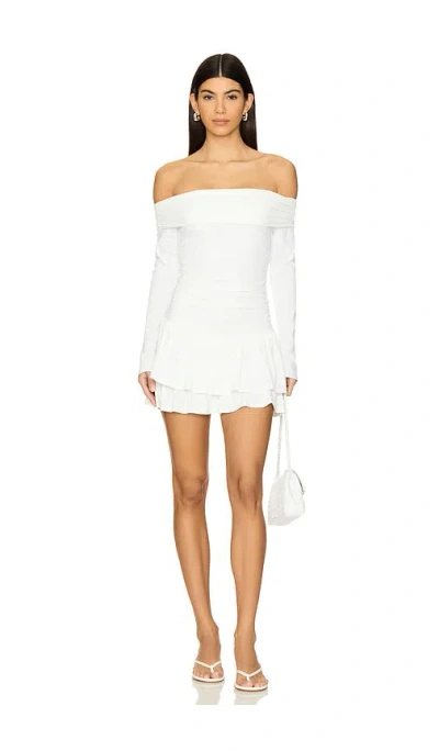 Nia Lisa Dress In 白色