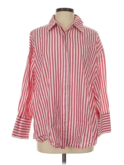 Pre-owned Nia Long Sleeve Polo Shirt In Red