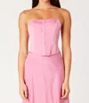 Nia Lucas Corset In Peony In Pink
