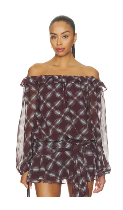 Nia Lucero Top In Brown