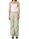 Nia Ludlow Parachute Pants In Sage In Multi