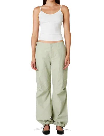 Nia Ludlow Parachute Pants In Sage In Multi
