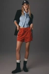 Nia Luis Side-stripe Basketball Shorts In Red