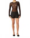 Nia Micro Shorts In Black In Black