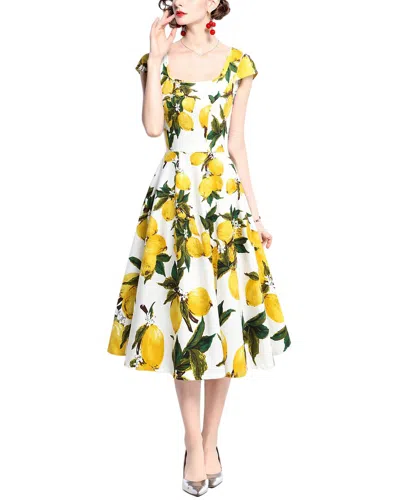 Nia Midi Dress In Yellow