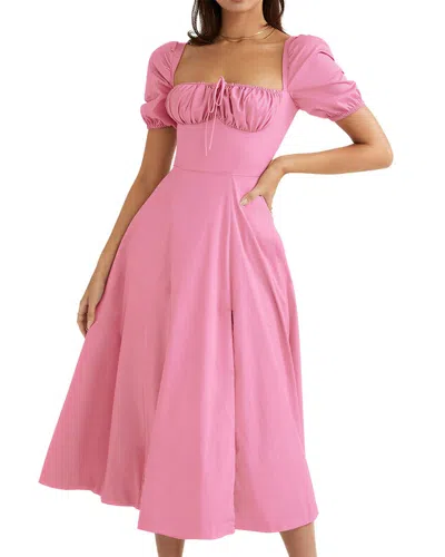 Nia Midi Dress In Pink