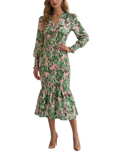 Nia Midi Dress In Green