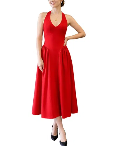 Nia Midi Dress In Red