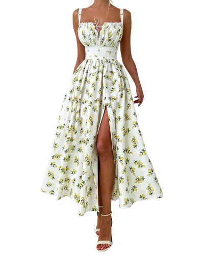 Nia Midi Dress In White