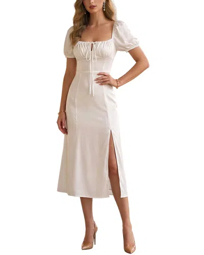 Nia Midi Dress In White