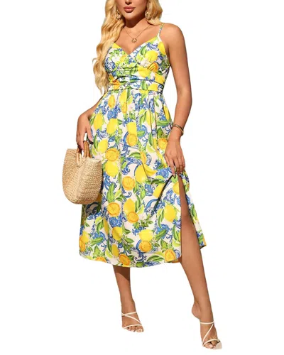 Nia Midi Dress In Yellow