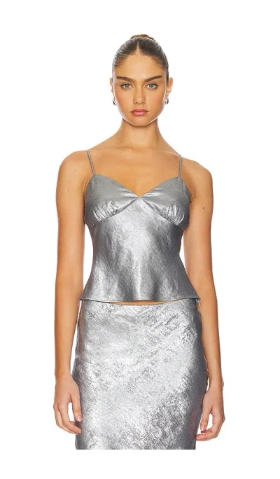Nia Moss Top In Chrome