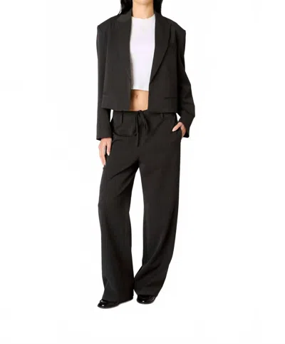 Nia Nerys Blazer In Charcoal In Black