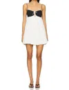 Nia Nicolette Mini Dress In White In White