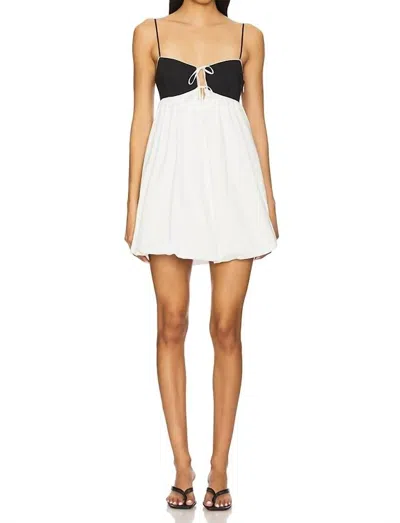 Nia Nicolette Mini Dress In White