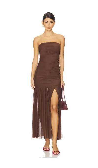 Nia Nola Dress In Brown