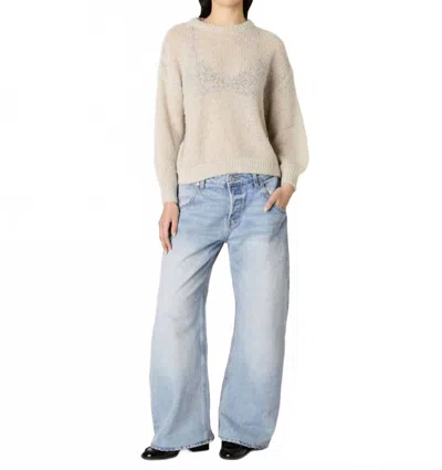 Nia Pablo Sheer Sweater In Grey In Neutral