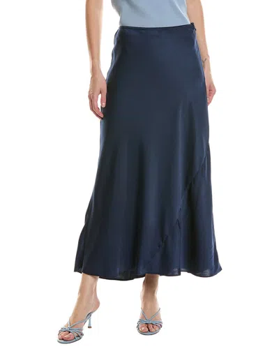 Nia Penny Midi Skirt In Blue