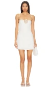 Nia Rosalie Mini Dress In White In White