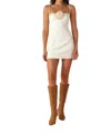 Nia Rosalie Mini Dress In White In White