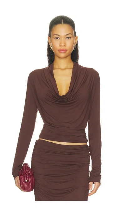 Nia Rosalind Top In Brown