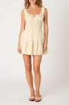 Nia Salt Cotton Mini Sundress In Neutral