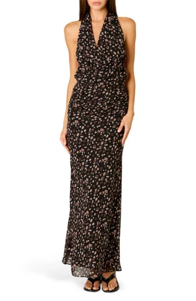 Nia Sampaio Dot Maxi Dress In Black