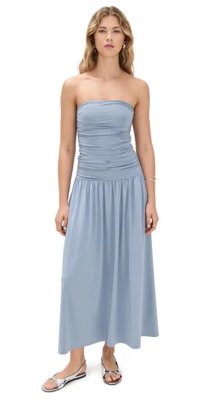 Nia Santal Dress Slate Blue