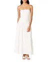 Nia River Dress In White In White