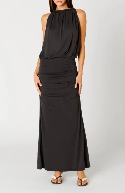 Nia Sebastiano Maxi Dress In Black