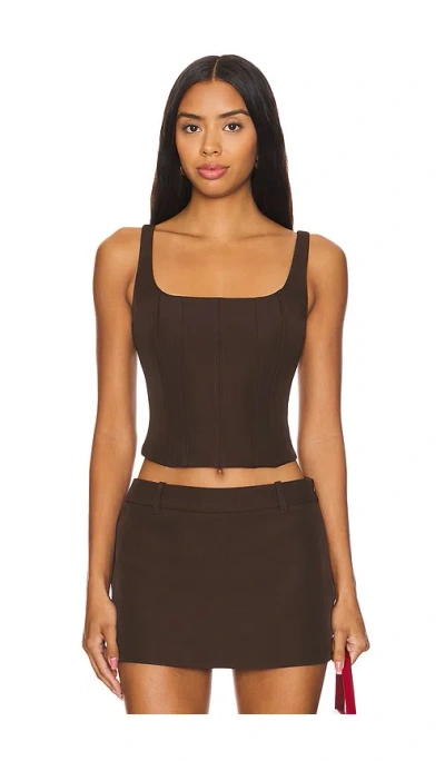 Nia Serenity Top In Brown