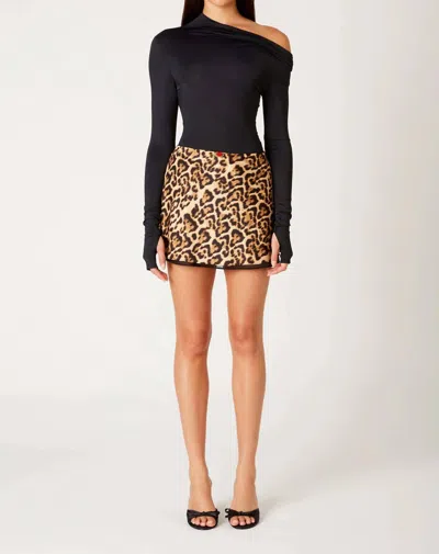 Nia Sherry Top In Vintage Black