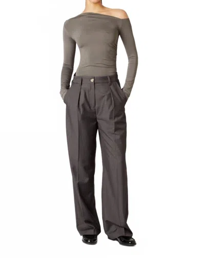 Nia Sly Pants In Charcoal In Gray