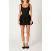 Nia Tessa Bubble Minidress In Black