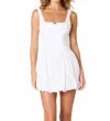 Nia Tessa Mini Dress In White In White