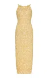 Nia Thomas Hand-knit Ribbon Gown In Yellow