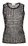 NIA THOMAS JUAN BEADED COTTON VEST