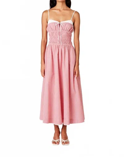 NIA THOMAS MAXI DRESS IN RED